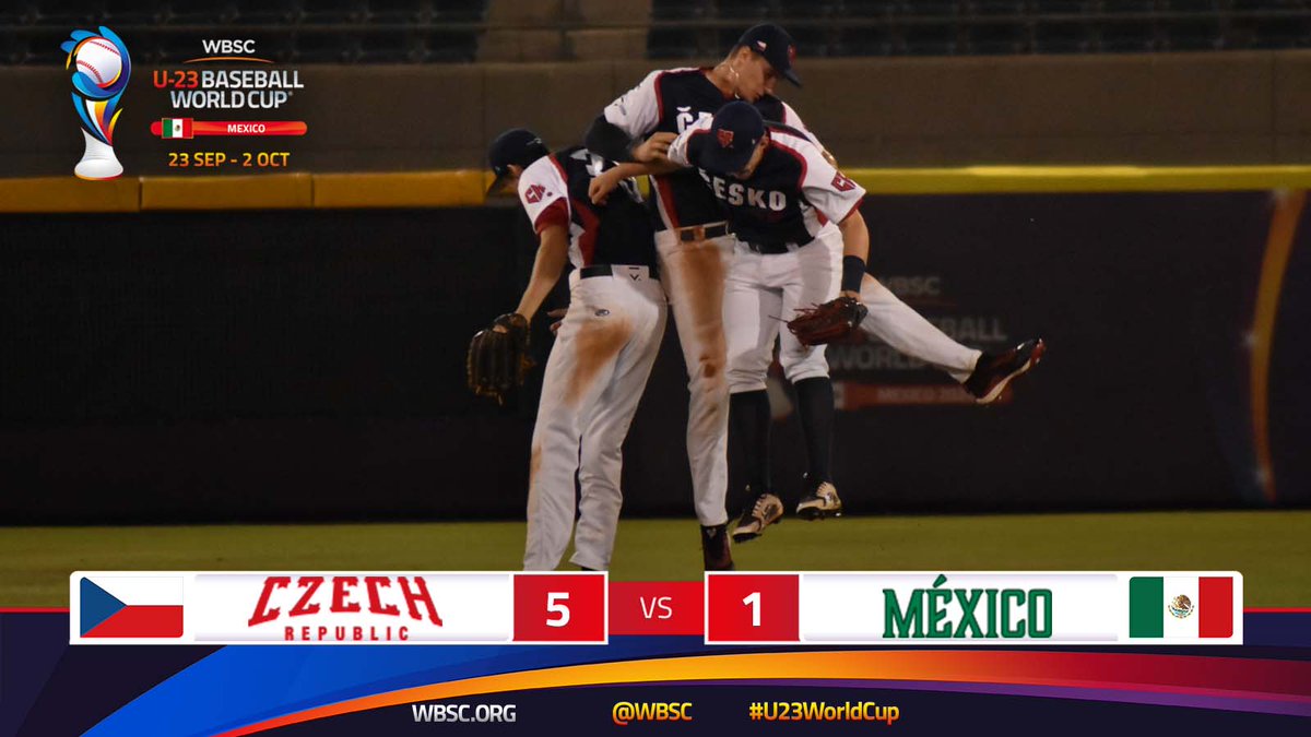 WBSC's tweet image. The Czech Republic starts strong against Mexico to take their first win! 🇨🇿⚾🔥

#U23WorldCup
