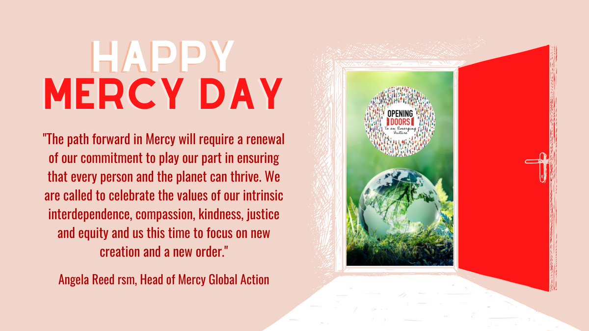 Happy Mercy Day! Through a week of #GenerativeConversation, the Mercy World has opened its doors wide &amp; explored what is possible for the future. In the spirit of Catherine, we are called to act with hope &amp; courage for people &amp; planet. #MercyDay Mass 📽️ buff.ly/3zD9gyI