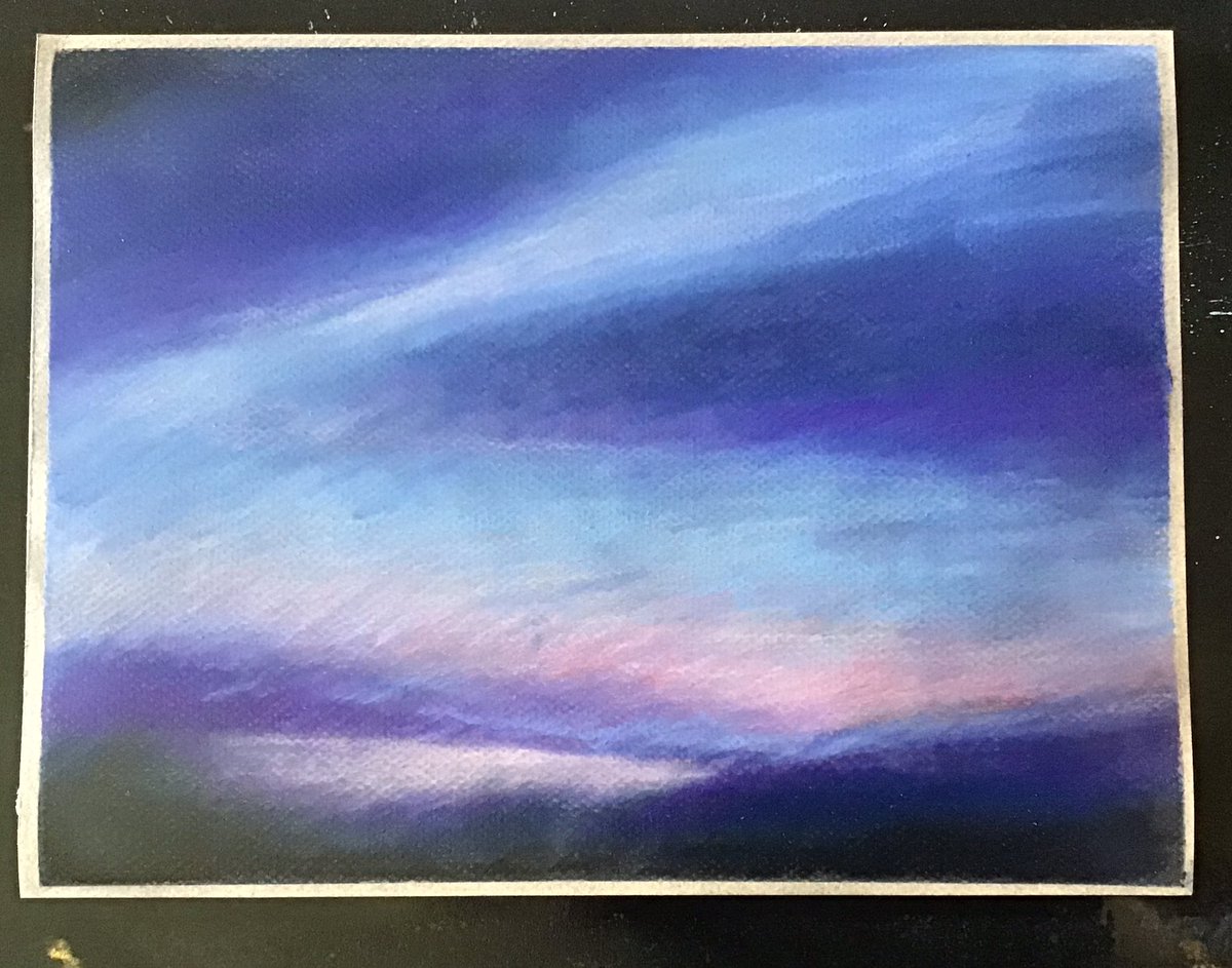 Jocelynn13's tweet photo. #finishedobjectfriday #chalkpastel #scenery #art #ArtistOnTwitter #artistoninstagram #CanadianArtist #sky #mountains #colourful Untitled https://t.co/AjnofilIls