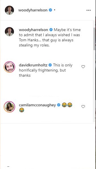 טוויטר Whatfat Hachi בטוויטר ちょw ウディ ハレルソンのインスタよりです キャプション面白いねw トイストーリーの ウッディ Woody とwoodyハレルソンをかけてるんやね W T Co Vepoz69wlz T Co Ptvfug8jiu