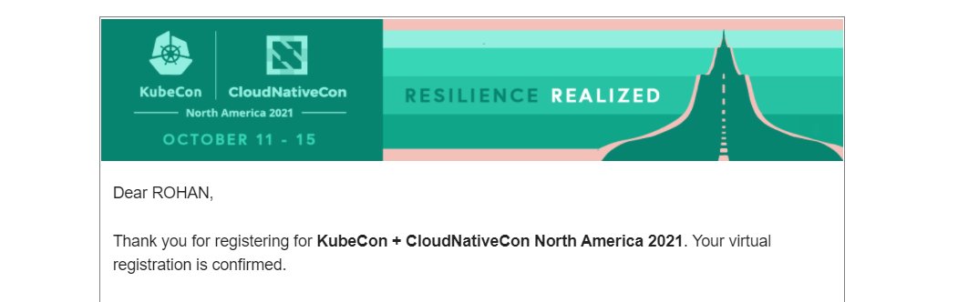 SahanaRohan's tweet photo. Going to KubeCon + CloudNativeCon North America 2021 Virtual !!!
Thank You, @kunalstwt, @CloudNativeFdn, @thelinuxfoundation
Looking Forward to Learning New things and Great Networking!
#learning #devops #event #northamerica #kubecon #cloudnativecon #opensourcecommunity https://t.co/vuTWBpUtPP