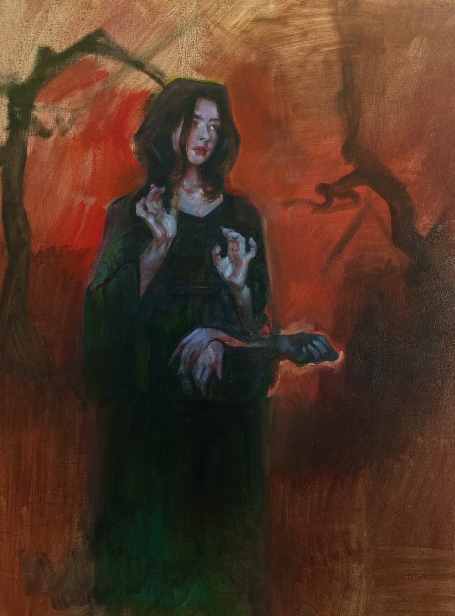 henrymuur's tweet image. “Forest of hands”
painting canvas 80х60, oil
process of creation