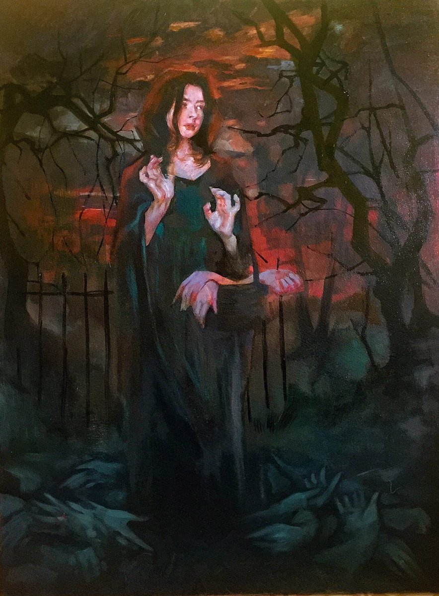 henrymuur's tweet image. “Forest of hands”
painting canvas 80х60, oil
process of creation