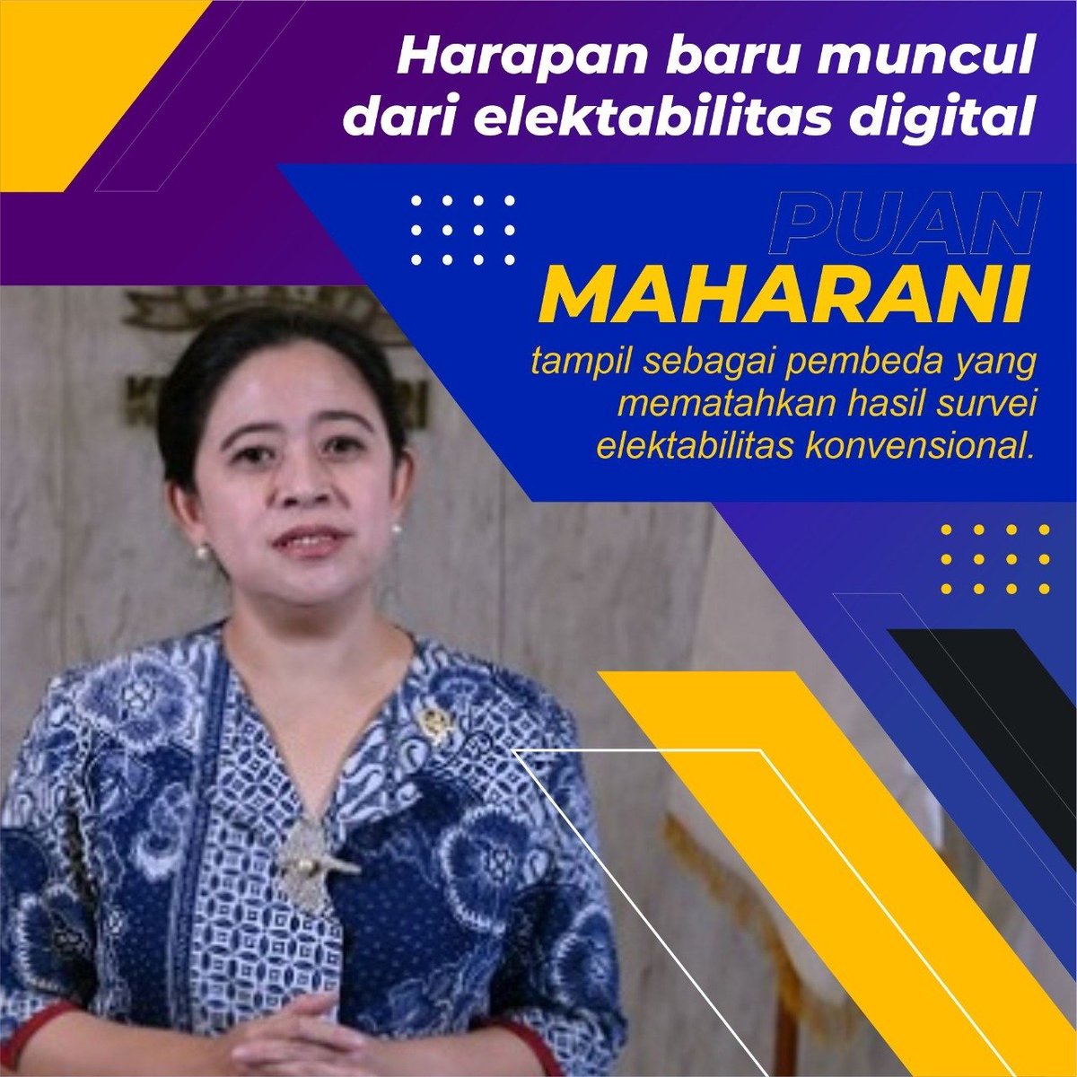Christi06303246's tweet photo. @puanmaharani-ri memang Mahanya di Elektabilitas DigitaL ,,,

#ElektabilitasDigital

Maju terus pantang mundur ,,, 👍👍👍🙏🙏🙏💜💜 https://t.co/2VF5N4yHsg