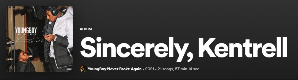 EVERYONE GO STREAM SINCERELY, KENTRELL!