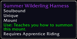 Imoverated's tweet photo. Check out this item I just got! [Summer Wilderling Harness] #Warcraft https://t.co/MKHvlpSfh6