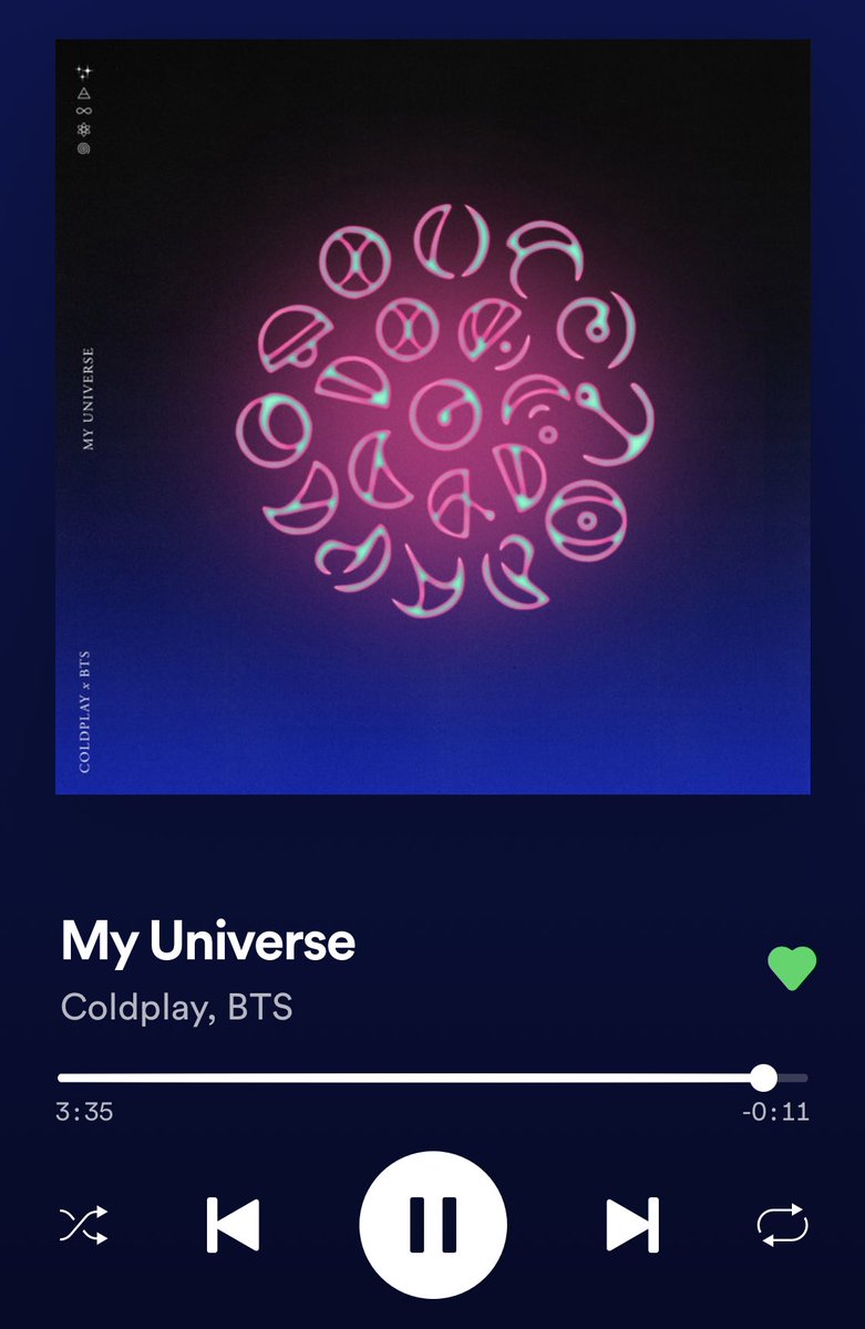 btscloset1's tweet photo. #MyUniverse is so good 
Thank you @BTS_twt @coldplay 
#ColdplayXBTS https://t.co/8OawIgfgv8