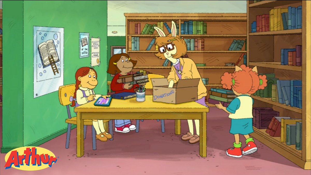 arthurpbs's tweet image. September is #LibraryCardMonth 📖 💳: Arthur and friends use the Elwood City library for everything from reading to organizing community projects! The best way to get the most out of your next library visit? Remember..
🎵 Having fun isn&apos;t hard when you&apos;ve got a library card! 💳