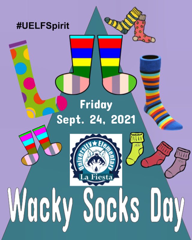Don’t forget to wear your silly socks on Friday! 🧦🤪