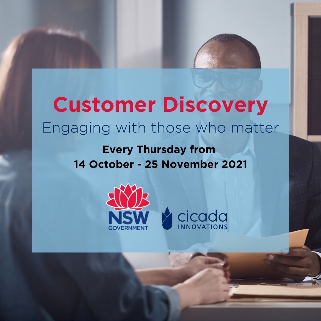 MedResearchNSW's tweet photo. Develop your customer discovery skills at the Customer Discovery Course, part of the @NSWHealth Commercialisation Training Program. Push your boundaries, map out a business model, get feedback from sector experts, maybe even a business mentor. Apply now https://t.co/qG54xDuaGg https://t.co/ezb05Wepyj