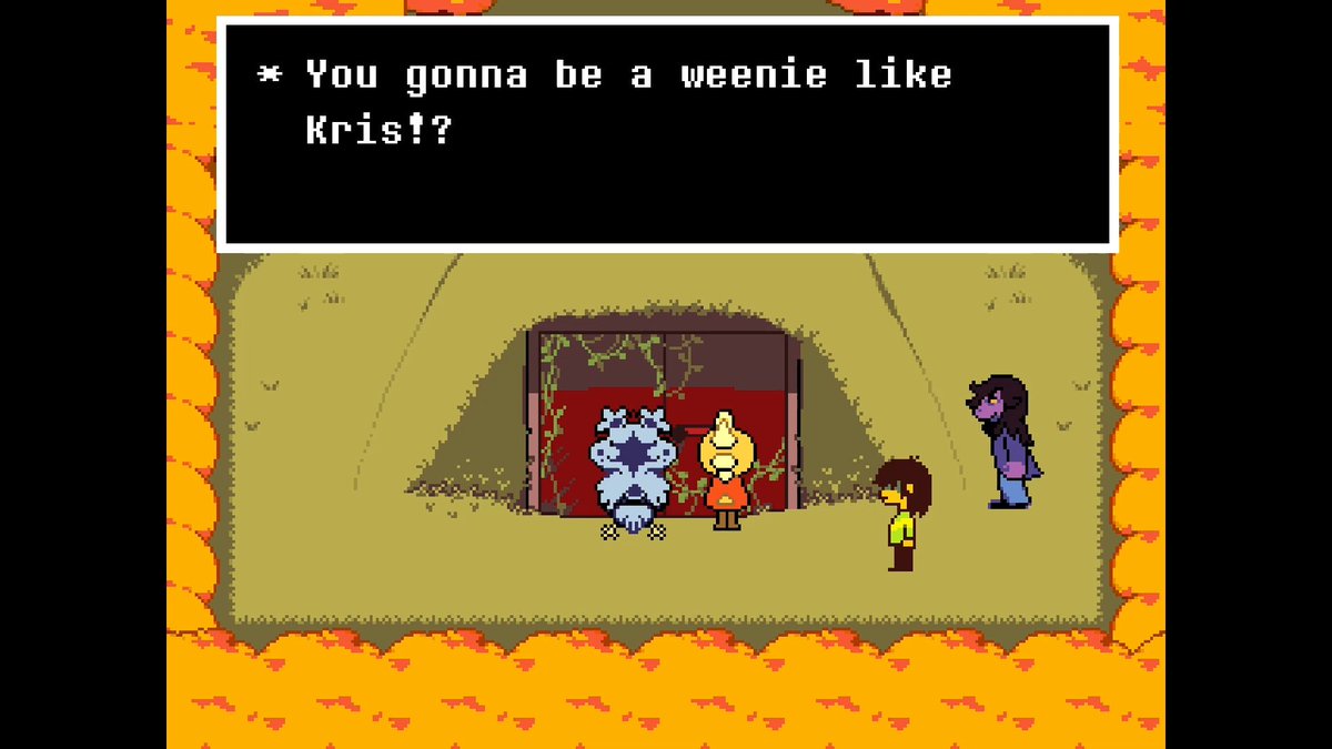 fiorefreya's tweet photo. shut up, I adore how much Susie and Kris care about each other 😭
#deltarune https://t.co/71ovKrwDBf