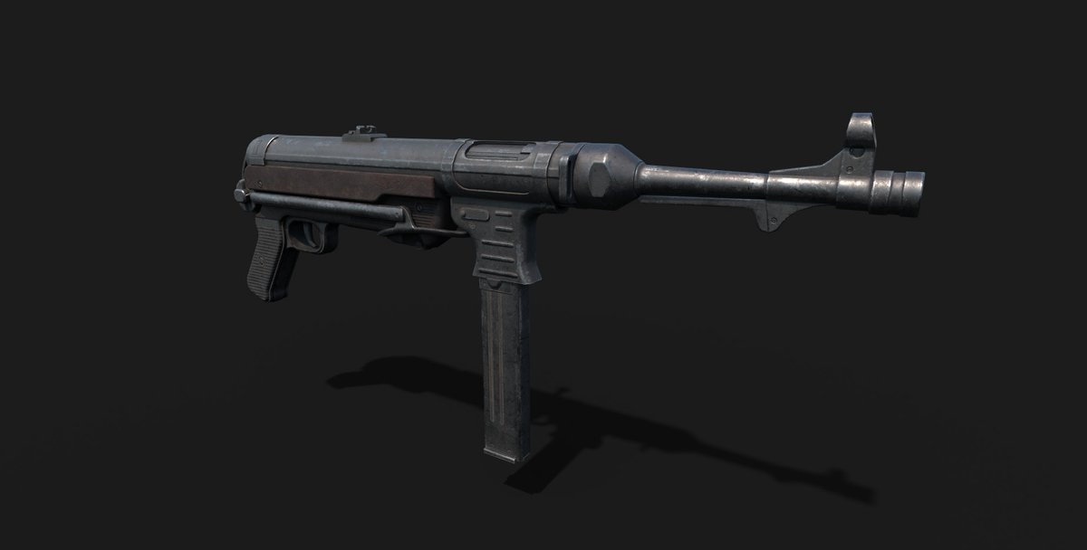 Abrex__'s tweet photo. #RobloxDev #Roblox #3D MP40 that I made when I was bored. https://t.co/Dyzrpxes51
