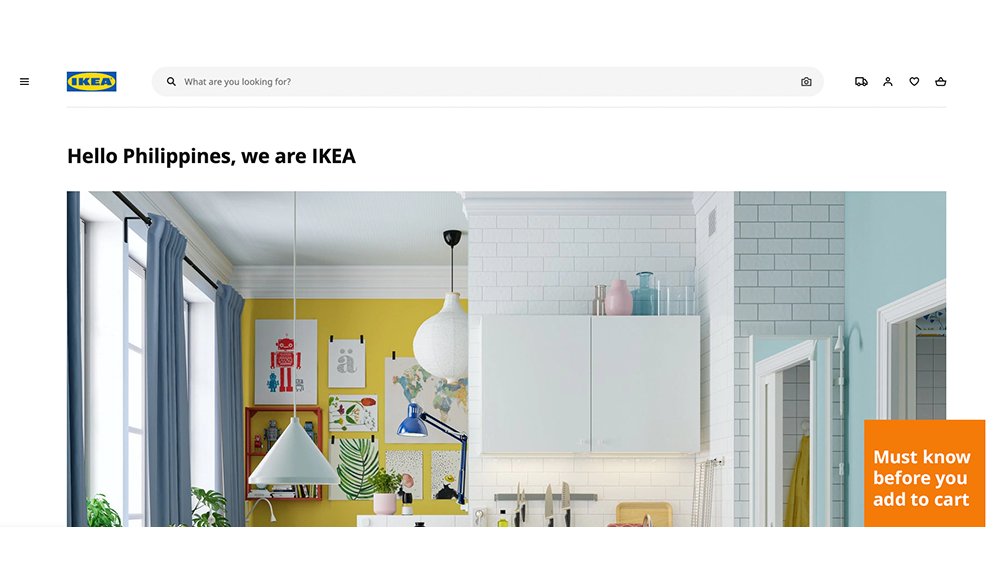 yugatech's tweet photo. IKEA PH online store now on test run, will open soon -- https://t.co/LrnckeyKXB https://t.co/FYxmJfVKq6