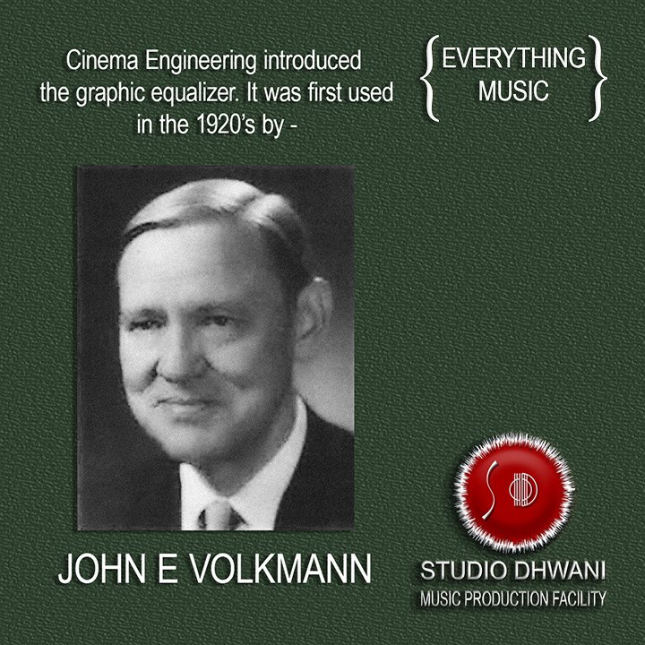 studio_dhwani's tweet photo. Did you know?
Cinema Engineering first introduced the graphic equalizer. It was used by John Volkman working at RCA in the 1920's. It could adjust six bands with a boost or cut range.

#everythingmusic https://t.co/ywWs9DW9Gh