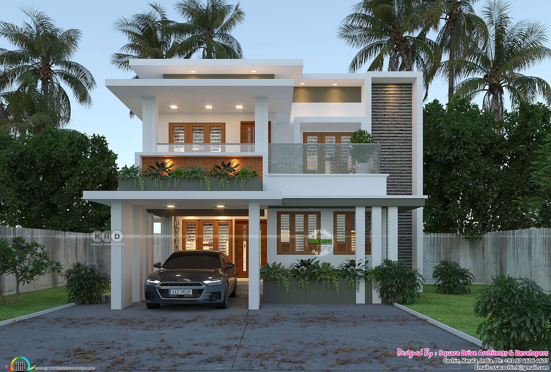 Kerala Home Design KHD On Twitter Contemporary Flat Roof House 1500 kerala-home-design-khd-on-twitter-contemporary-flat-roof-house-1500
