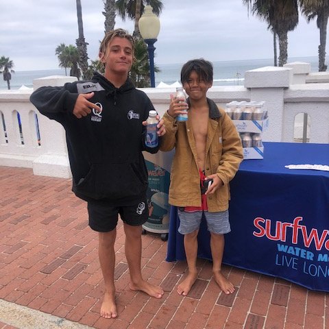 surfwater's tweet photo. What a turnout at the @SuperGirlPro! We hope everyone got to taste our electrolyte-enhanced Surfwater, perfect for hydration on a sunny day in San Diego !

#Surfwater https://t.co/ItMSXs8BTl