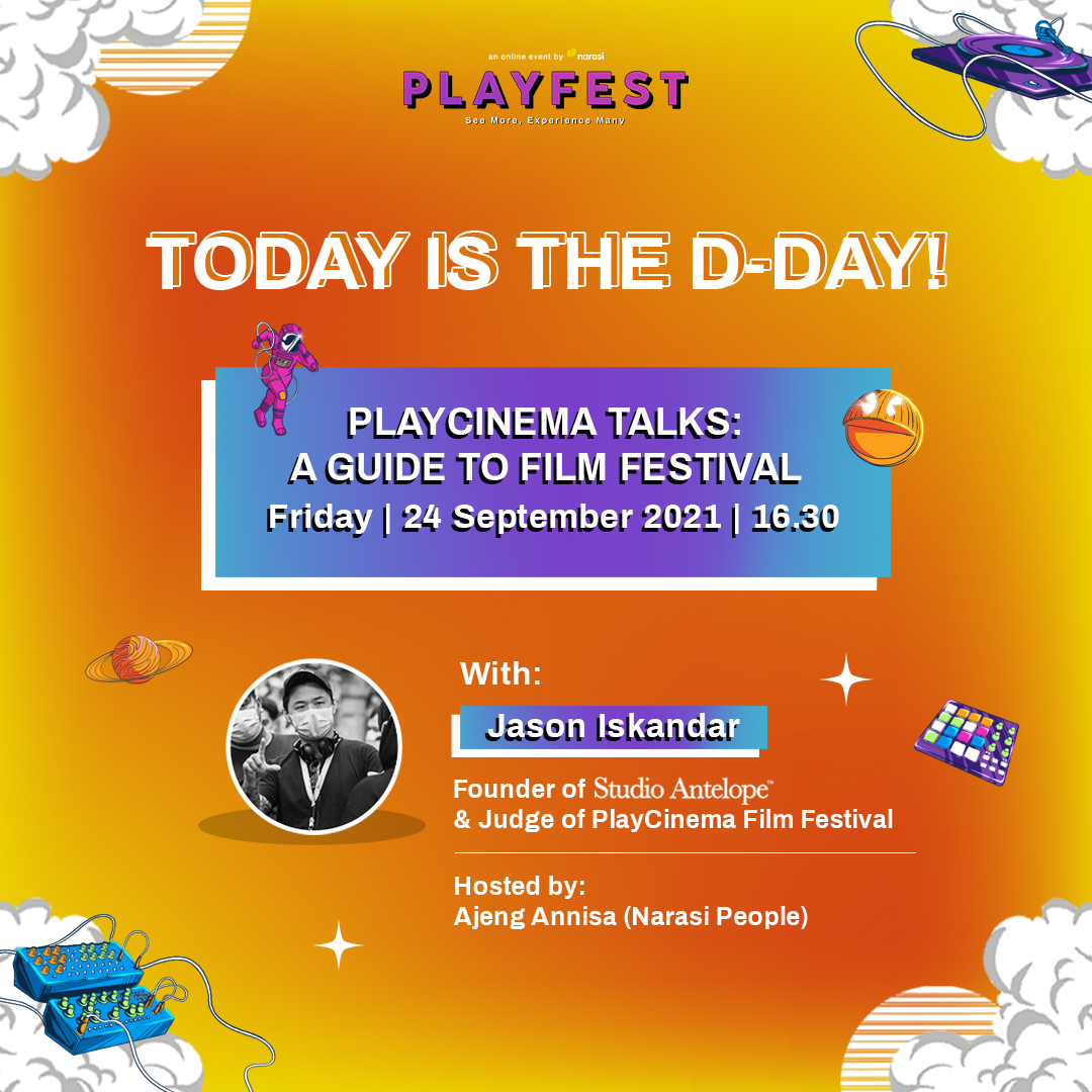 narasitv's tweet image. Sabar, sabar, tinggal beberapa jam lagi menuju kebanjiran motivasi dan ide di Instagram Live PlayCinema Film Festival!!!
Yuhuuu~

#Playfest2021 #MoreVirtualExperience #JadiPaham #Narasi