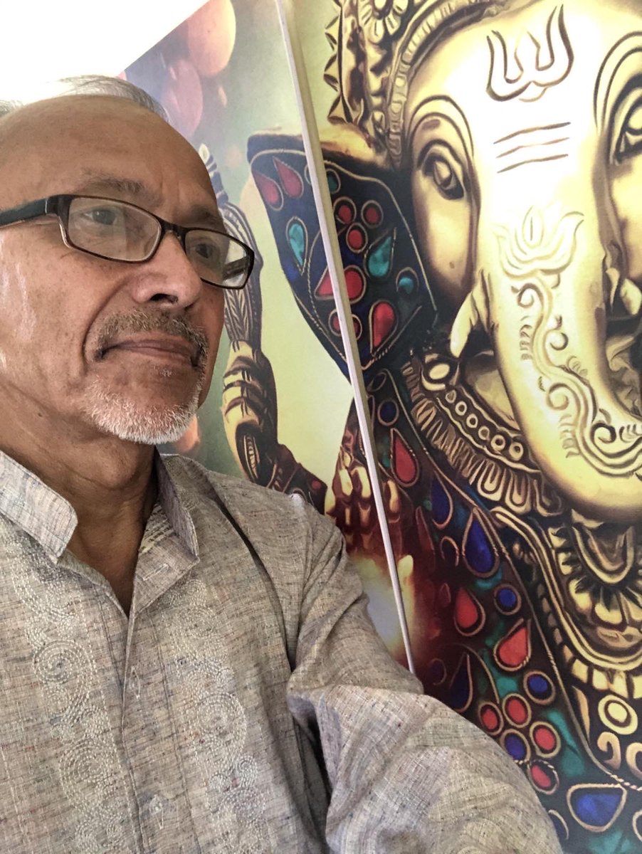 drbishnuhnepal's tweet photo. My 1st selfie with #Ganesha in #Pokhara/#Nepal on 11th day-#Nwaaraan-#Naamaakaran-nomenclature day- of the #HappyBirthday of our 1st grand-son-#Aavid. #Aashirwachanam from #GhritaKaushikaViswamitra dwi-pravara #Gotram🙏
-#DrBishnuHariNepalPeaceFoundation@#Himalayas@#UNSG@#UNWTO https://t.co/ElRwL3z7tv