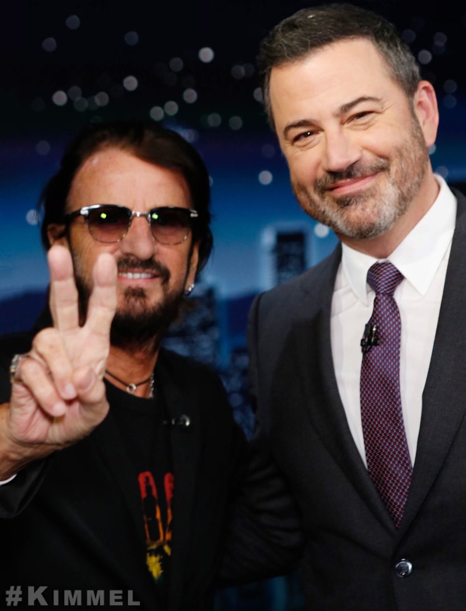 ringostarrmusic's tweet image. I had a good night with Jimmy jimmy and I. 😎✌️🌟❤️🍒🎶🌈☮️