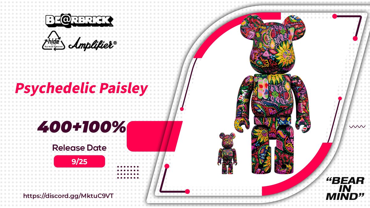 Be@rbrick psychedelic paisley400%+100%

Release date:9/25