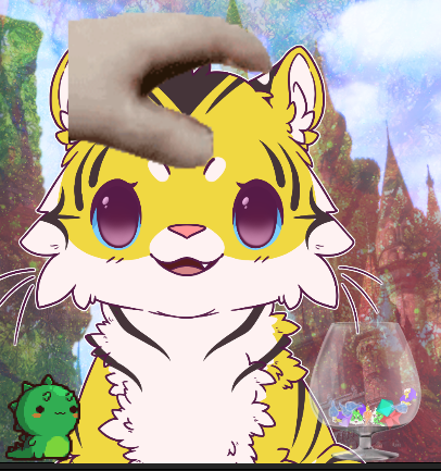 TLily715's tweet photo. I've added a thing to the stream, hope you guys like it 👉👈💛🐯💛
#headpets #VTuber https://t.co/RrCLQBeDtF