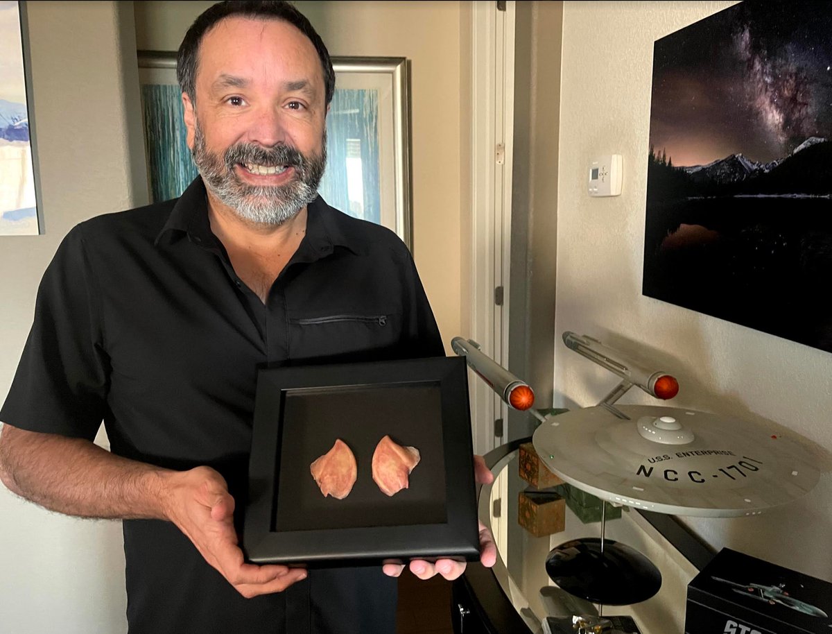 I really enjoy watching science fiction with David Chavez of <a href="/Avaya/">Avaya</a>. He has an extensive collection of artifacts from many of my favorite franchises. The collection just became a little more logical with the original Spock ears from #TOS.