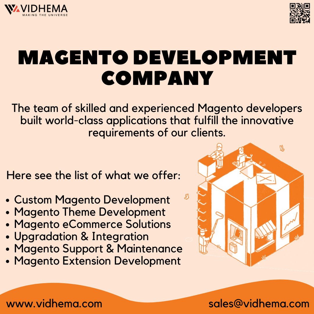 Vidhema1's tweet image. We are one of the leading #magentodevelopmentcompanies where you can find #Magento skills at an expert level. We strive to provide robust services to attain your #ecommerce business to great heights.

#magentodevelopment #magentodevelopmentcompany  #vidhema #vidhematechnologies