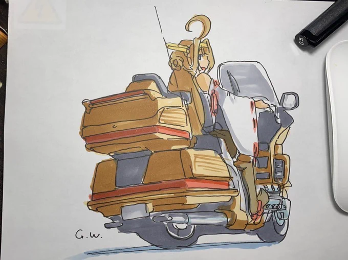 ホンダ車は結構描いてたんだね 