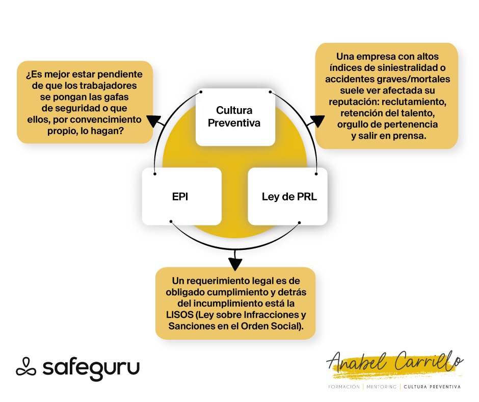 safeguru_ES's tweet photo. 🔎 #BlogSafeguru con #SafeguruExperts: Recorrido a través de los tres pilares preventivos básicos.

✒️ Nos lo cuenta Anabel Carrillo.

¿Cómo se combinan la #culturapreventiva, los #EPI y la #leydeprl para potenciar el valor preventivo? https://t.co/FWYgnvrgAL  
��
#PRL #SST https://t.co/gcHapMKeAc