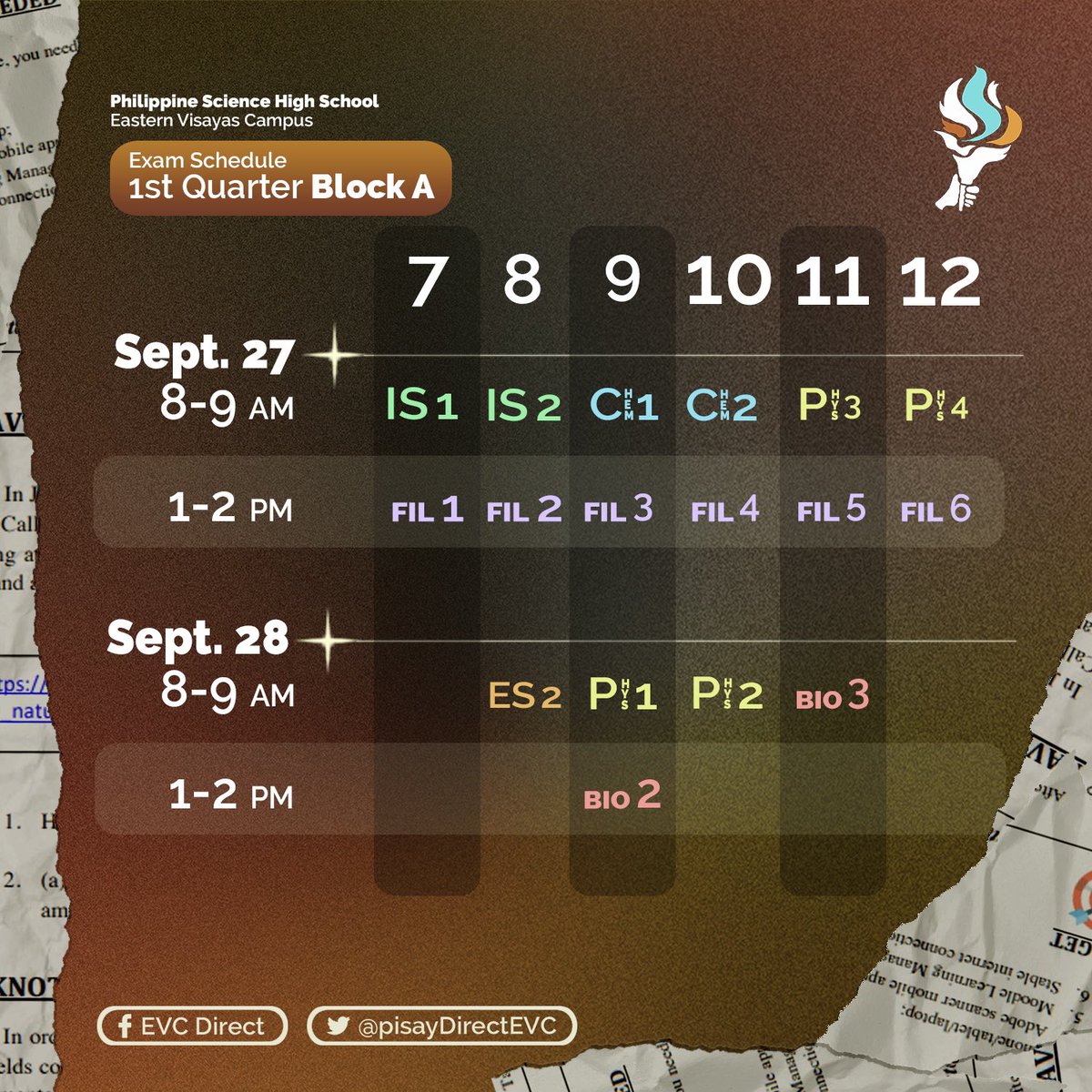 pisaydirectEVC's tweet photo. You can find the schedule of your exams below. 📎
#EVCDirect
#EXAMamazing
#ATalagaBaSharmaine https://t.co/GbAGx1LxoO