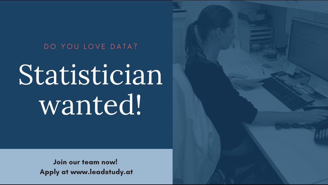 _LEAD_Study's tweet photo. Du liebst Statistik und suchst nach neuen Herausforderungen in einem tollen Team? Dann komm zur #leadstudy des LBI für Lungengesundheit!
Jetzt bewerben unter: https://t.co/PA9KUQ742h
#job #joboffer #Application https://t.co/NO4M8YJMmd