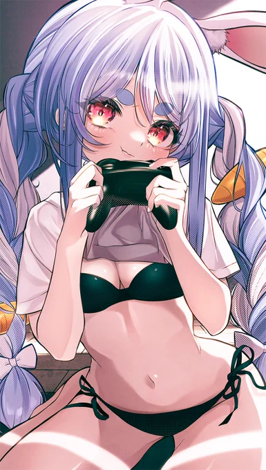 ゲームに夢中ぺこ
#ぺこらーと 