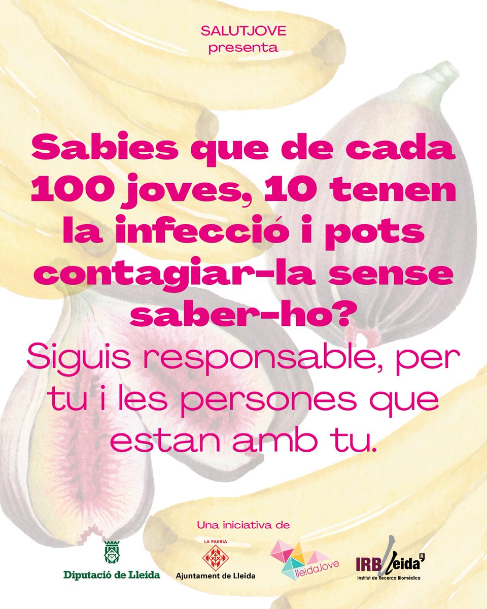 Demà a les Festes de la Tardor, cribatge comunitari de Chlamydia! Si tens entre 18-25 anys apropa’t a la nostra carpa als concerts de la Seu Vella de #Lleida <a href="/lleidaJove/">Lleida Jove</a> <a href="/IRBLleida_Info/">IRBLleida</a>