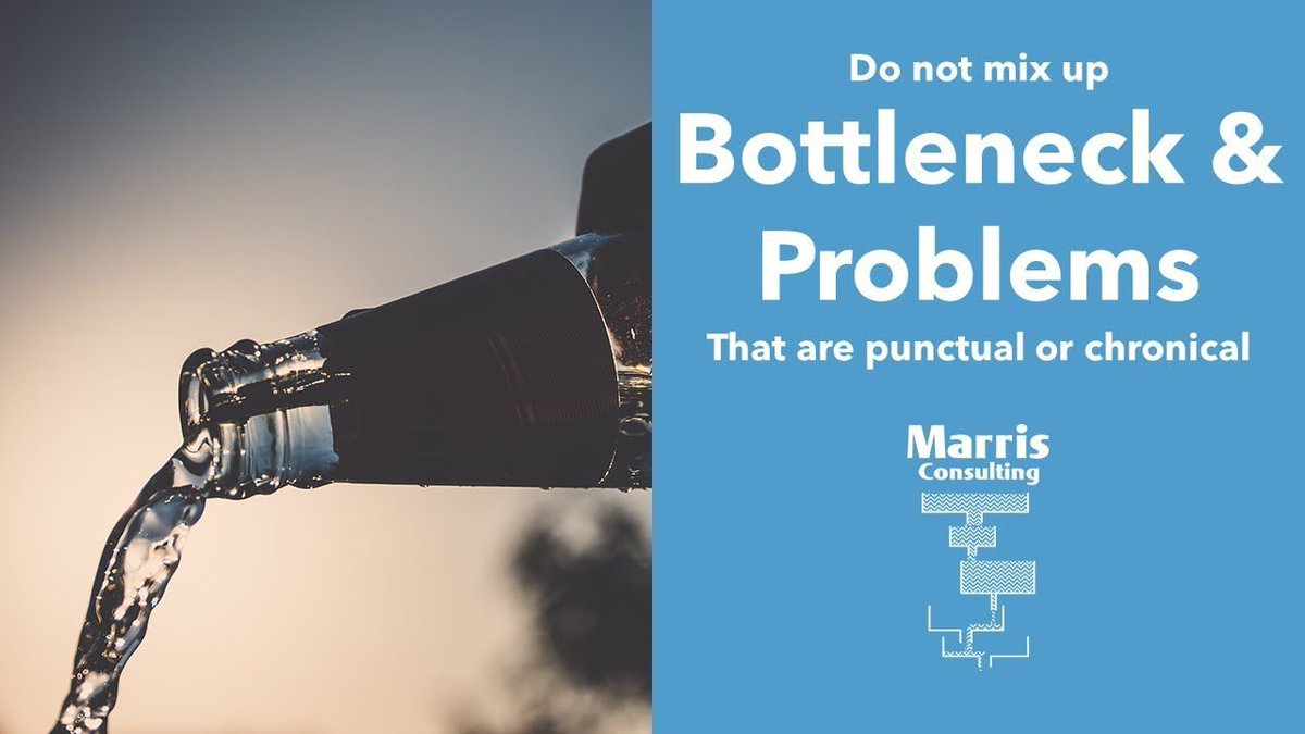PMarris's tweet photo. Theory Of Constraints - Do not mix up bottlenecks and problems. They are not the same thing. 4 minute video explanation by @PMarris
https://t.co/UVSq8eWMVJ
#TheoryOfConstraints #Goldratt #Bottlenecks #Problems #ProblemSolving #5FocusingSteps https://t.co/OzG0vaIJPD