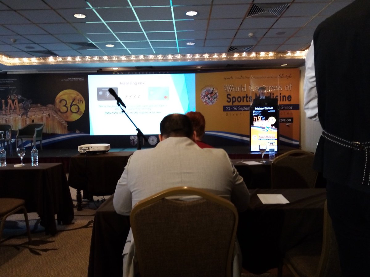 FimsOrg's tweet photo. Concussion Concensus, Certain or Confusion session just starting facilitated by Dr Mike Turner and chaired by Professor Yannis Pitsiladis. #fims2020 https://t.co/WCPDkSgNSw