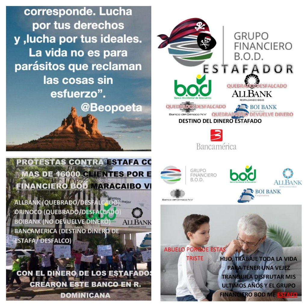 AvGladiador's tweet photo. SE AVECINAN NUEVAS JORNADAS DE PROTESTA A NIVEL NACIONAL CONTRA EL GRUPO FINANCIERO ESTAFADOR DE VÍCTOR VARGAS, POR PARTE DE LOS ESTAFADOS QUE A 4 AÑOS LO ÚNICO QUE RECIBEN SON MENTIRAS Y ENGAÑOS https://t.co/JNfeeBMfeO