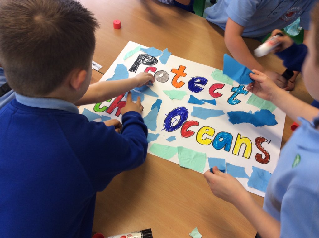 AppleySaintsCE's tweet photo. To celebrate #recyclingweek, #ABASY1 have been thinking about harmful plastic in the ocean. We made posters to encourage everyone to reduce, reuse and recycle their plastic waste to look after marine life.
#ABASsci #ABASgeo https://t.co/FNpRzYxTEN