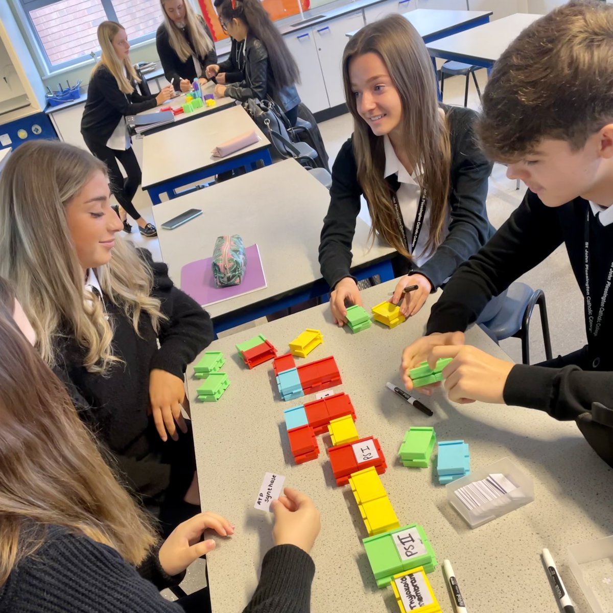 SJPHeadteacher's tweet photo. Consolidating their learning about one of the most important biochemical reactions on our planet, year 13 biologists displayed excellent skills in collaboration, oracy and resilience.
#biology #photosynthesis #structurallearning https://t.co/xcw3Gg5dtQ