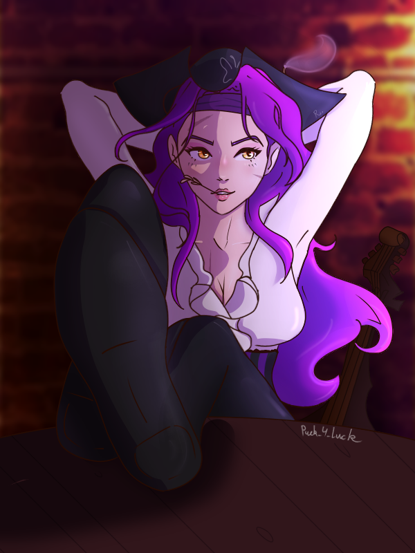 SpaceCowboy1404's tweet photo. "If ye want ta cross the seas so scary, ye betta talk to Captain Eiry" "She's the best captain yeed ever meet"
I love the pirate aesthetic and Eiry so I used her pirate look for a bar scene in an open roleplay world.
#reinaeiry #Reinaeiryart #Pirates #LGBTQ @Reinaeiry https://t.co/D1CtFFWzXm