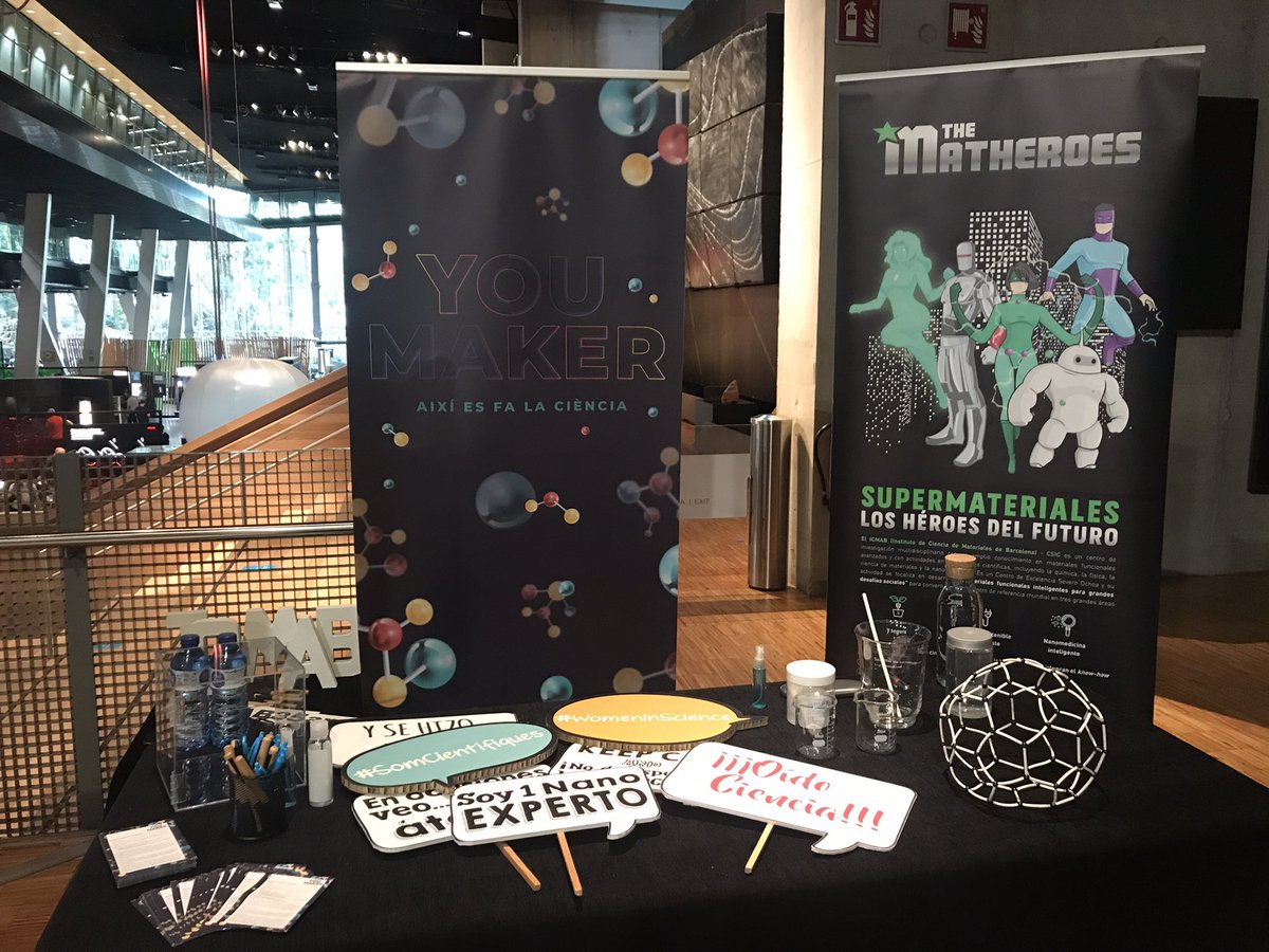 icmabCSIC's tweet photo. @MSCActions We are ready! At @CosmoCaixa_CAT Barcelona with our projects #MatHeroes #YouMaker and our #QuantumLevitation train @SUMANgroupICMAB From 5 to 10 pm you can visit us! #NitRecerCat21 #EuropeanResearchersNight https://t.co/mJ8o9MC8XL