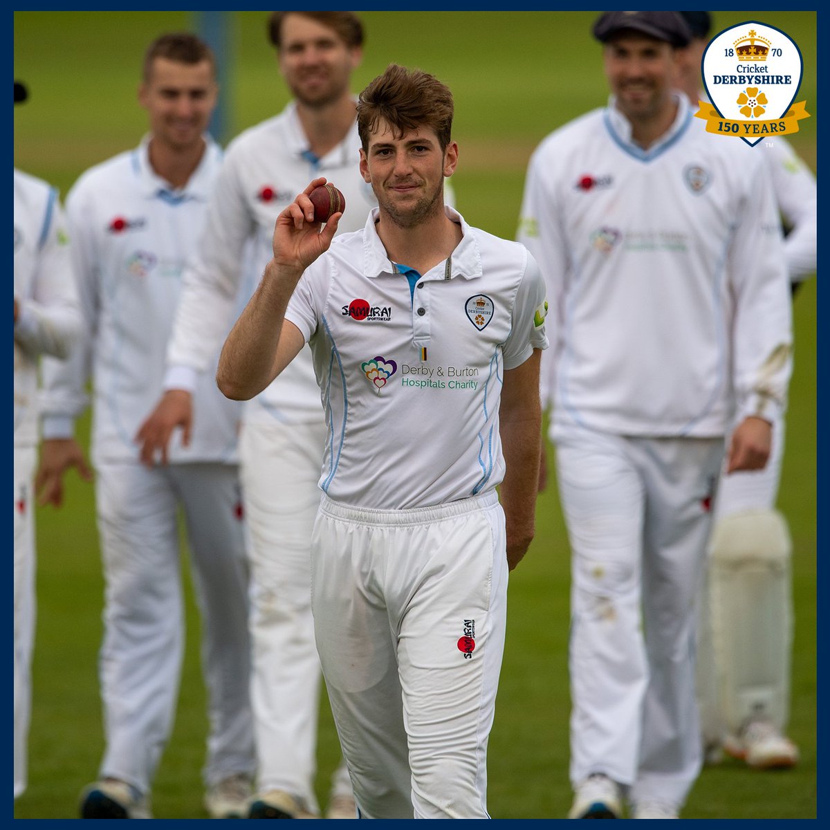 DerbyshireCCC's tweet photo. Fast bowlers @SamConners7, @Benaitchison123 and @MikeyCohen08 all claimed maiden @CountyChamp five-wicket hauls in 2021 🖐🔥

The future is bright 🤩

#WeAreAllDerbyshire https://t.co/Eqim0bX1GT