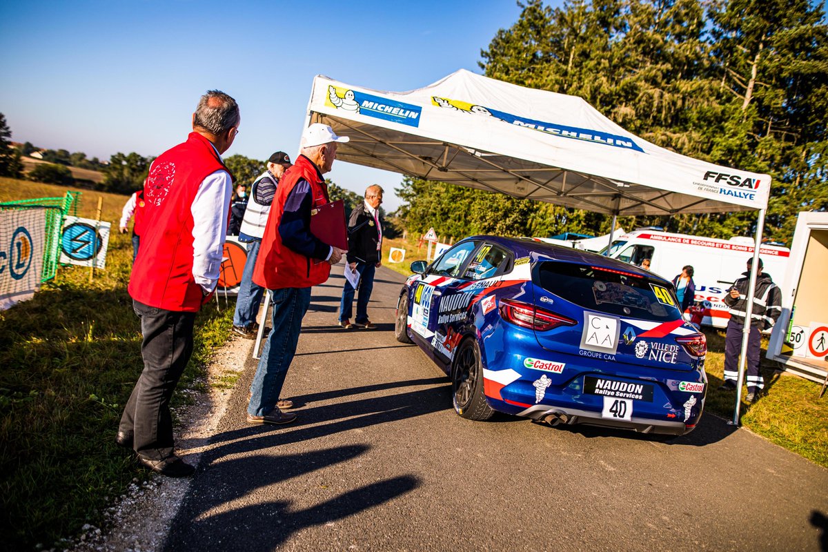 RenaultSeries's tweet photo. With a clean sweep of stage wins in the opening loop, Thomas Chauffray stormed on top of the #ClioTrophy at the #RallyeCoeurdeFrance with a 7.4s lead over @romaindifante06. 

Meanwhile, @AnthoFOTIA put #ClioRally4 on top of its category before the repeated stages this afternoon! https://t.co/SABOka8Ncj