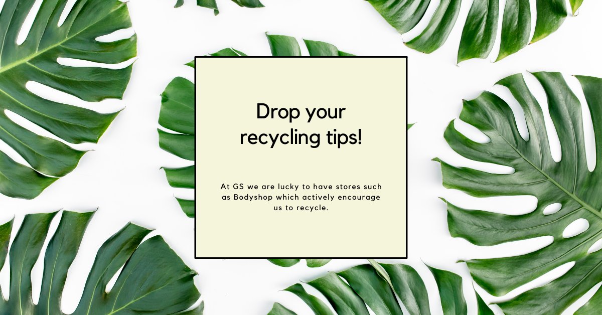 Happy recycling week! 🌱

Retailers such as <a href="/TheBodyShopUK/">The Body Shop UK</a> are amazing at actively encouraging this by providing refill stations to their customers!

Drop some tips for us all to learn in the comments 💬

#recycling #sustainability #environment #recyclingweek #gswarrington