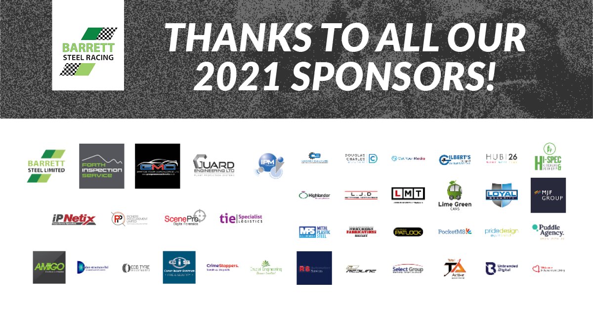 All of us at Barrett Steel would like to say a huge thank you to all of our sponsors for the 2021 season.

We'd also like to thank the spectators for all of your support.👏

We can't wait for next season to start, but for now, stay safe, and next season will be here in no time!