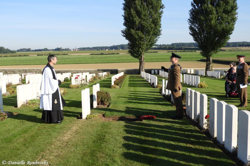 CWGC's tweet photo. This week burial services were held for 13 unknown brave soldiers killed during the Great War. The services took place in the Somme &amp; Pas de Calais regions. Read it here: https://t.co/rJnexD6kmT

#WeAreCWGC #OurWorkContinues https://t.co/SL7Zy896jD