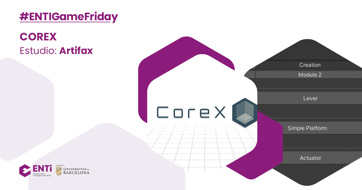 ENTI_BCN's tweet photo. No sempre els projectes de la #Demoday són jocs! CoreX, creat per alumnes de #TFG és un conjunt d'eines per millorar i accelerar el desenvolupament de jocs a l'entorn Unity i va merèixer una menció especial del jurat. #TalentEnti #EntiGameFriday
https://t.co/fjd312fg6P https://t.co/d4UAxW6eeH