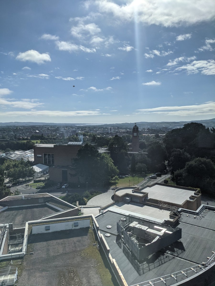 Never tiring of this office view, all the way to the sea! #UniversityofExeter #ExeAstro