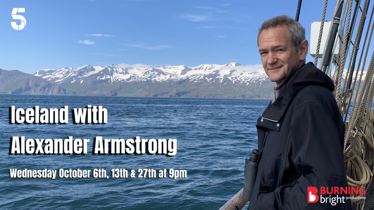 We are excited to announce ‘Iceland with Alexander Armstrong’ - our new 3-part series premiering on 6th October on @channel5_tv. We worked with @WeAreALBERT to reduce our carbon footprint and create a greener production 🌎