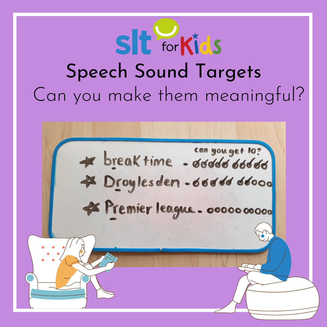 Our SLT Tasha had lots of fun working with a year 5 child on his /r/ sound🌟

To increase motivation &amp; carryover into real life, they practised /r/ words that were meaningful to the child❤️

They also set talking challenges every session, to increase the amount of repetitions ✅