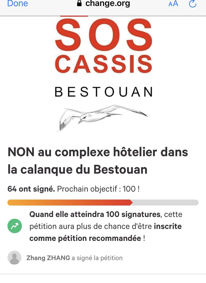 ZhangZhangZhang's tweet photo. Aidons SOS Cassis à atteindre 100 signatures pour que les pétitions soient plus visibles ! Protégez le patrimoine naturel de la France contre l'exploitation! #SOSCassis #France #Patrimoine #conservation 🇫🇷 https://t.co/r7AWD9cYWx